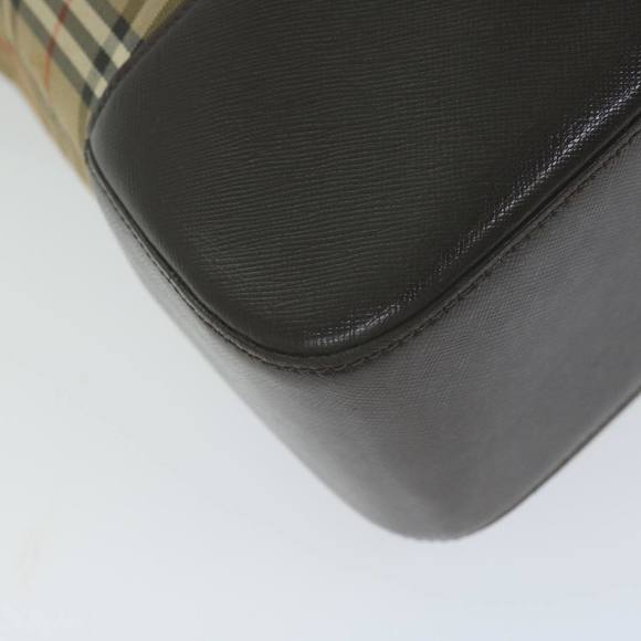 BURBERRY Nova Check Tote Bag Canvas Beige Auth 66489 - Picture 16 of 16